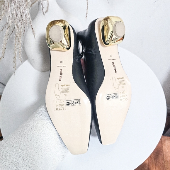 Cult Gaia black Mari 50mm leather ankle boots Size EU 38/US 8 - Picture 9 of 12